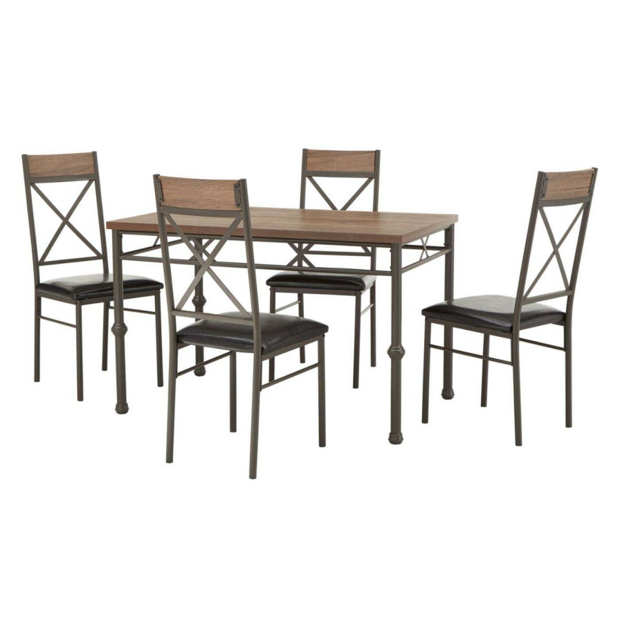 Dining Table Sets * | Outlet Rectangle Weston Home Gorica 5 Piece Dinette Set