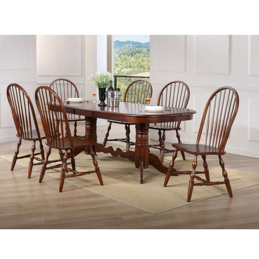 Dining Table Sets * | Brand New Rectangle Sunset Trading Andrews 7 Piece Extendable Dining Table Set