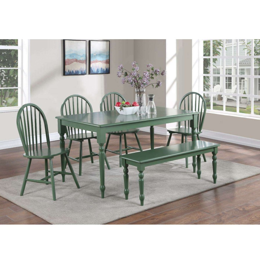 Dining Table Sets * | Budget Rectangle Boraam Carolina 6Pc Rectangular Dining Table Set