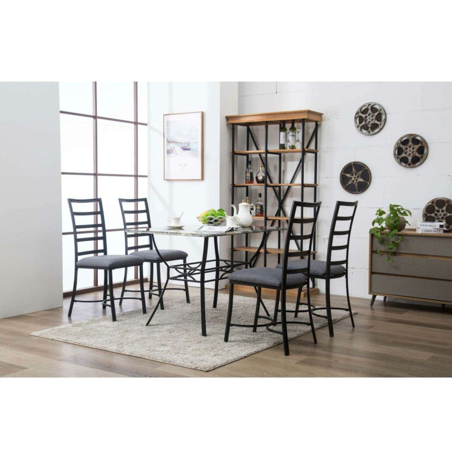 Dining Table Sets * | Discount Rectangle Boraam Bastian 5 Piece Dining Table Set