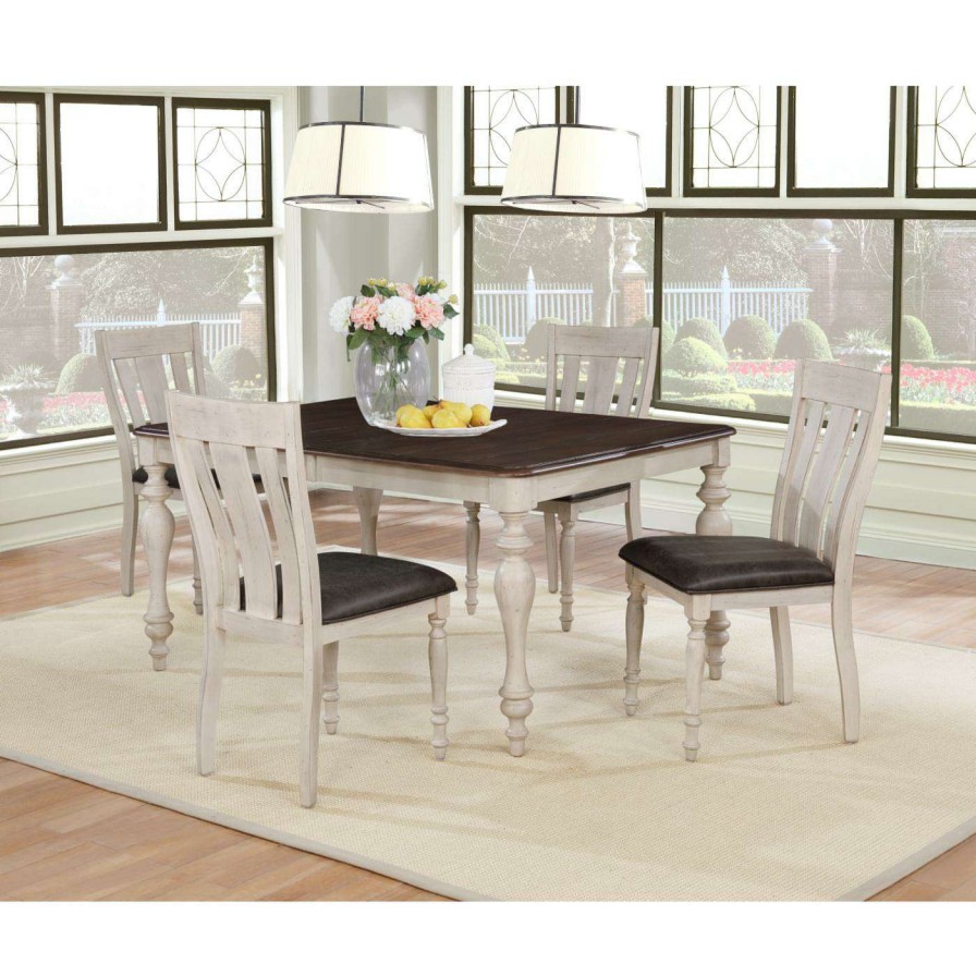 Dining Table Sets * | Deals Casual Dining Sets Roundhill Furniture Arch Rectangular 5 Piece Dining Set