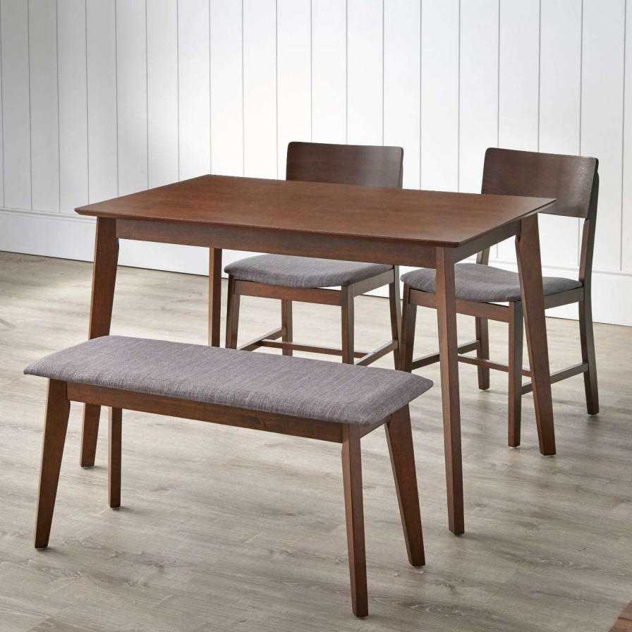 Dining Table Sets * | Brand New All Other Brands Rectangle Tiara 4 Piece Dining Table Set