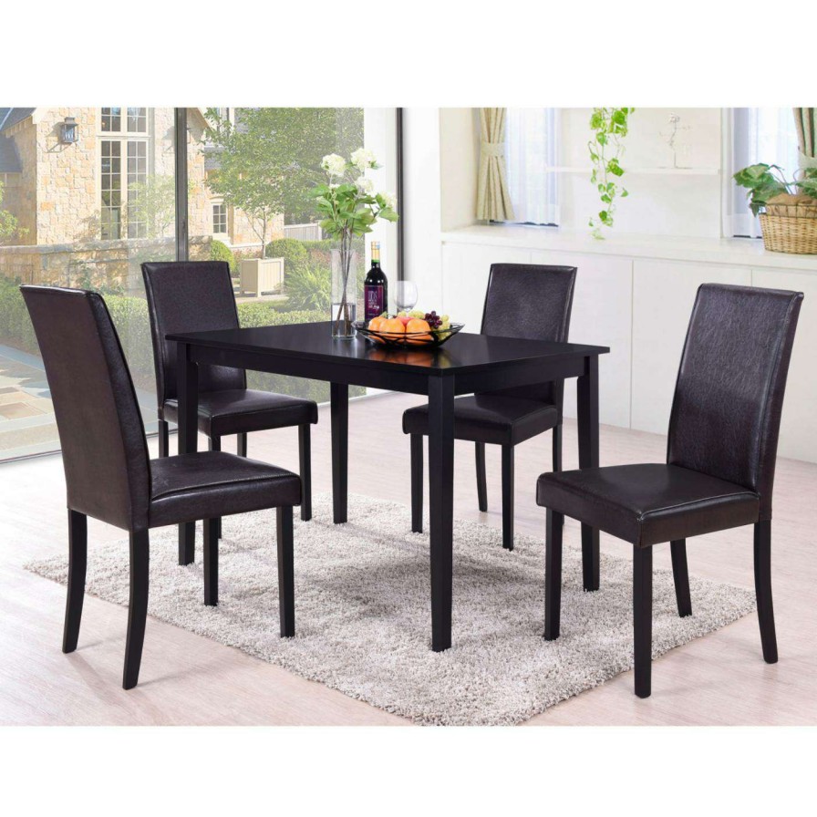 Dining Table Sets * | Brand New Rectangle Best Master Furniture Melisa 5 Piece Dining Table Set