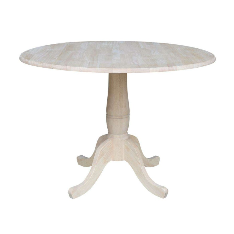 Dining Table Sets * | Cheap International Concepts 42 In. Round Top Pedestal Table With 2 Chairs