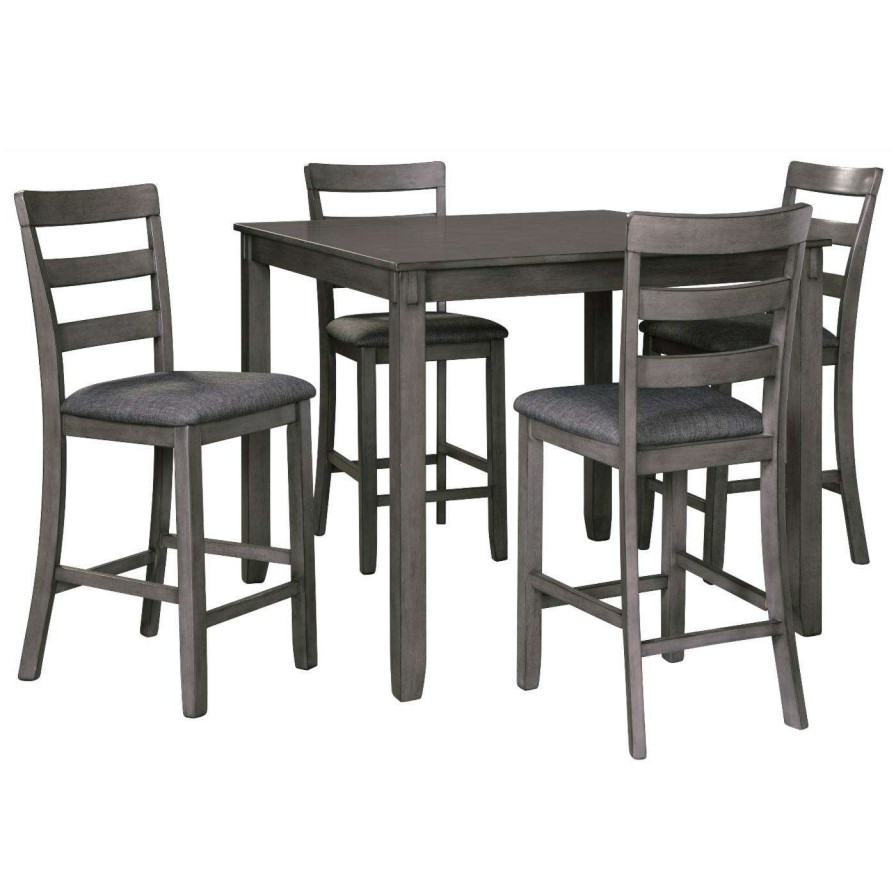 Dining Table Sets * | Best Sale Signature Design By Ashley Bridson 5 Piece Square Counter Table Set