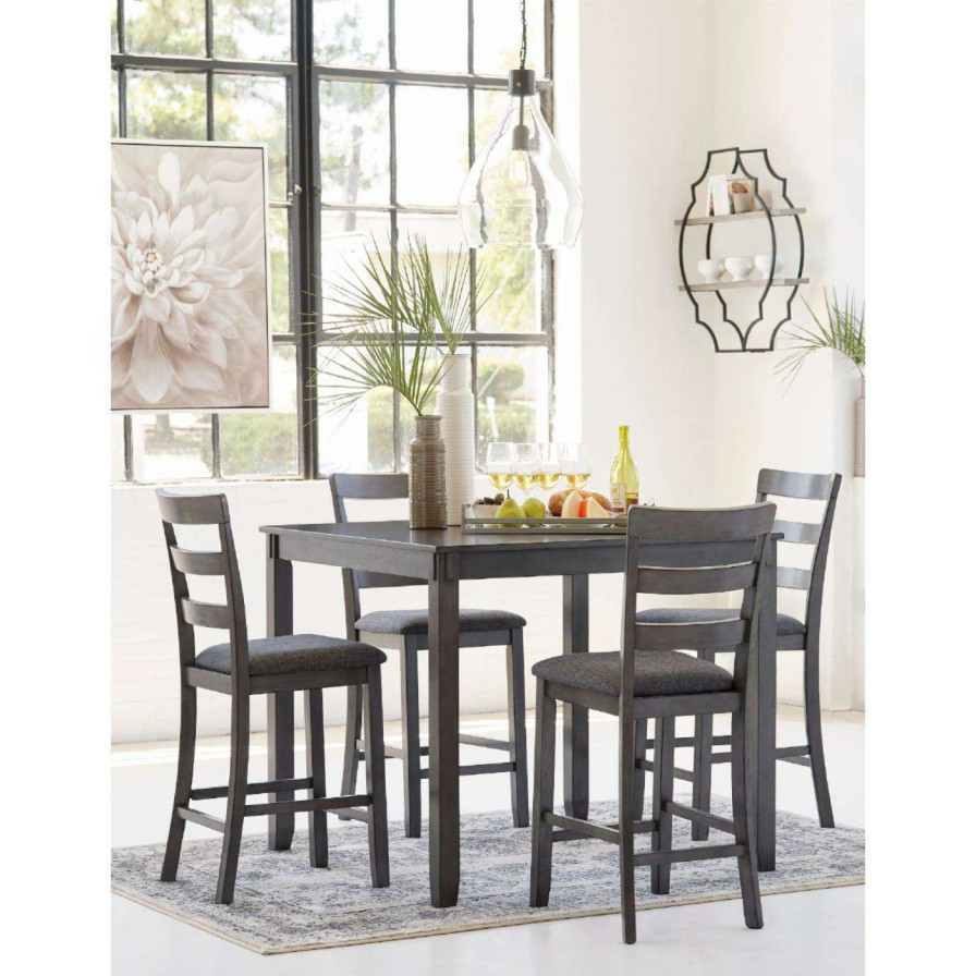 Dining Table Sets * | Best Sale Signature Design By Ashley Bridson 5 Piece Square Counter Table Set