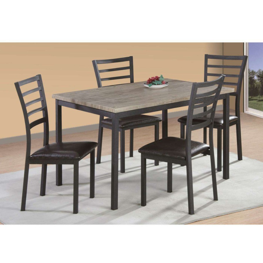 Dining Table Sets * | Outlet Rectangle Milton Greens Stars Terrassa 5 Piece Dining Table Set