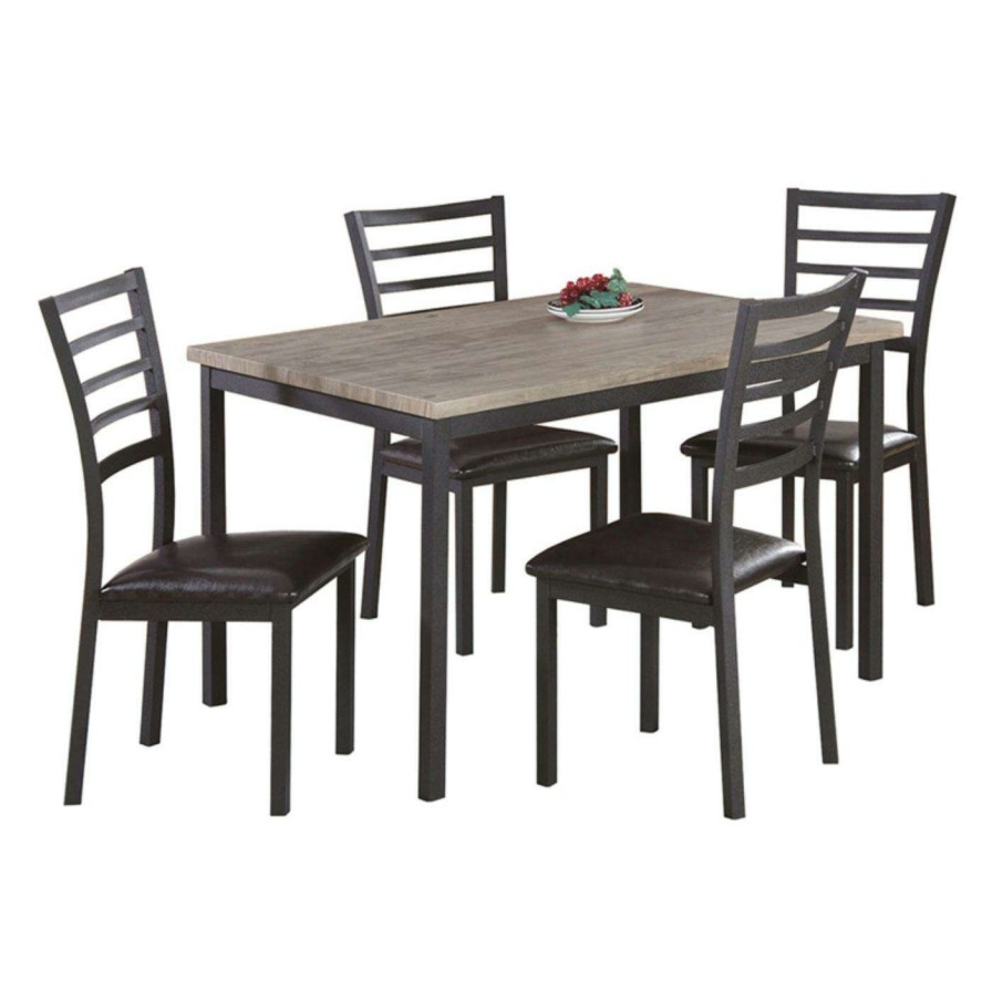 Dining Table Sets * | Outlet Rectangle Milton Greens Stars Terrassa 5 Piece Dining Table Set