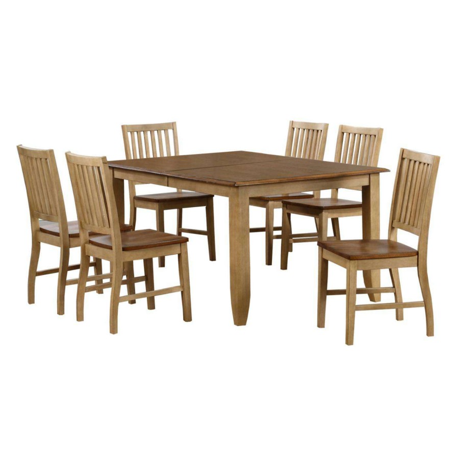 Dining Table Sets * | Brand New Rectangle Sunset Trading Brook 7 Piece Dining Table Set