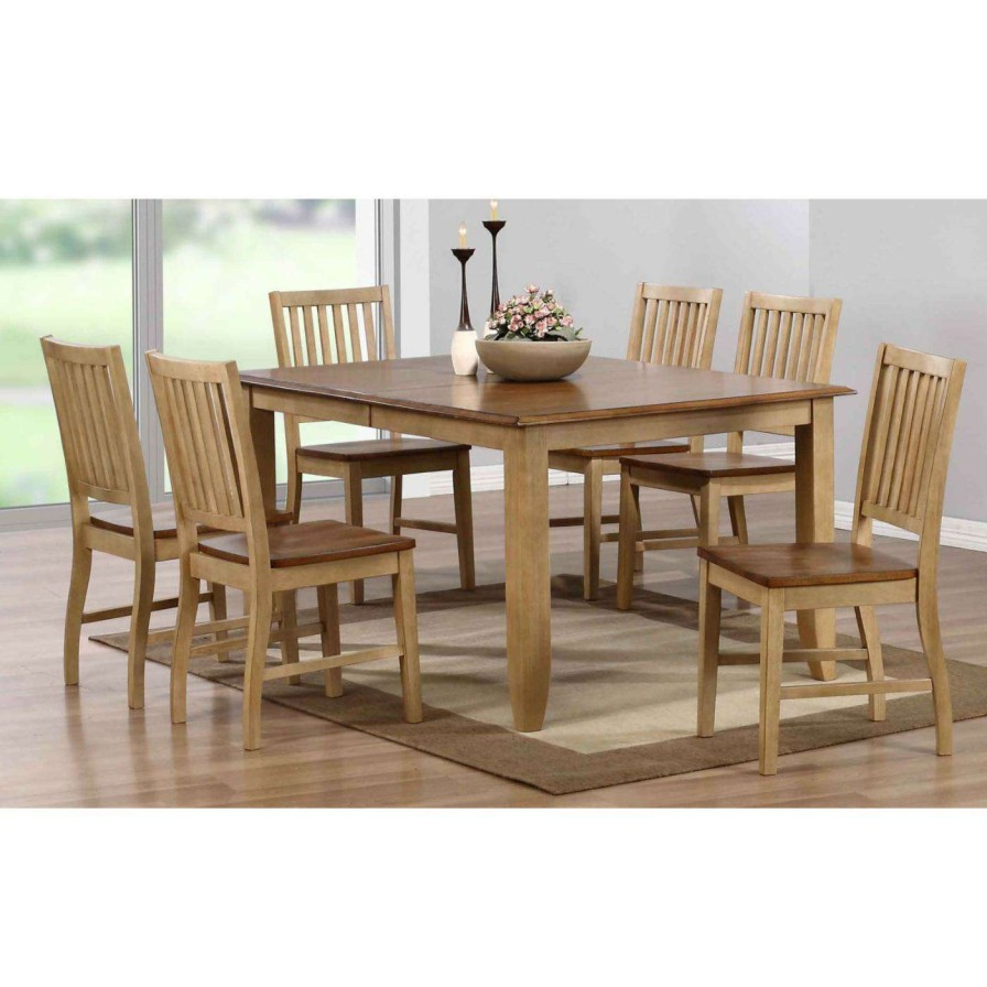 Dining Table Sets * | Brand New Rectangle Sunset Trading Brook 7 Piece Dining Table Set