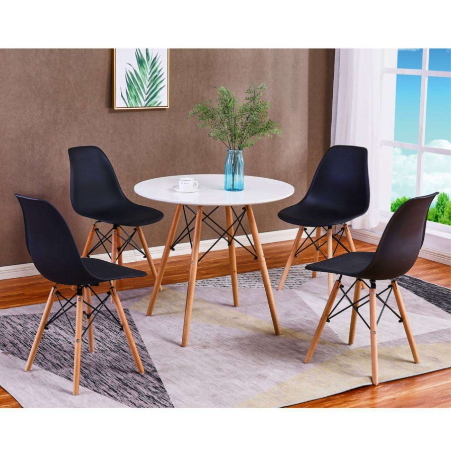 Dining Table Sets * | Brand New Best Master Furniture Gwendolyn Round 5 Piece Dinette Set