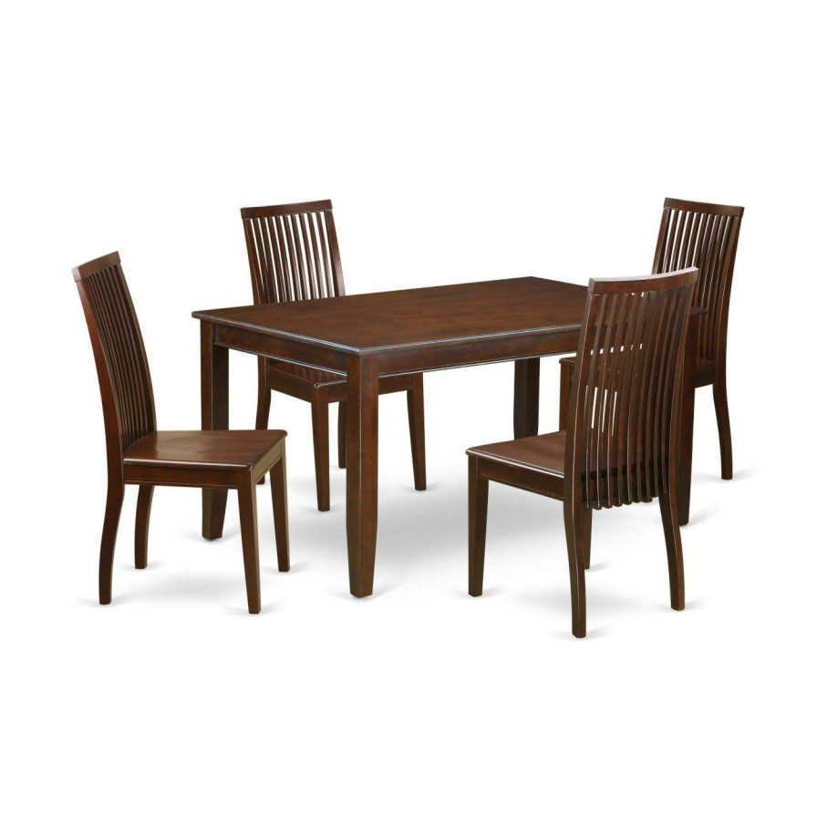 Dining Table Sets * | Cheapest Casual Dining Sets East West Furniture Dudley Duip5 Five Piece Dining Table Set