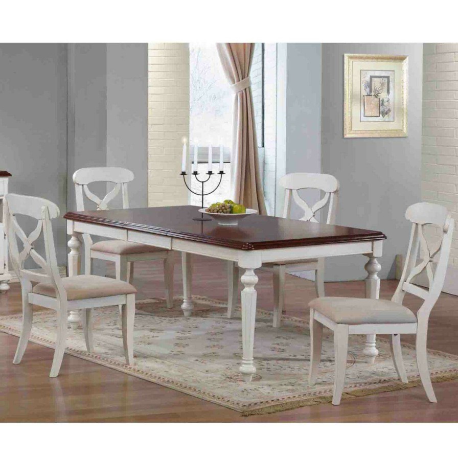 Dining Table Sets * | Discount Rectangle Sunset Trading 5-Piece Andrews Rectangular Butterfly Leaf Dining Table Set