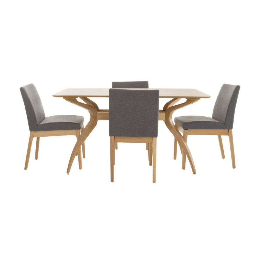 Dining Table Sets * | Coupon Best Selling Home Rectangle Kwame Rectangular 5 Piece Dining Table Set