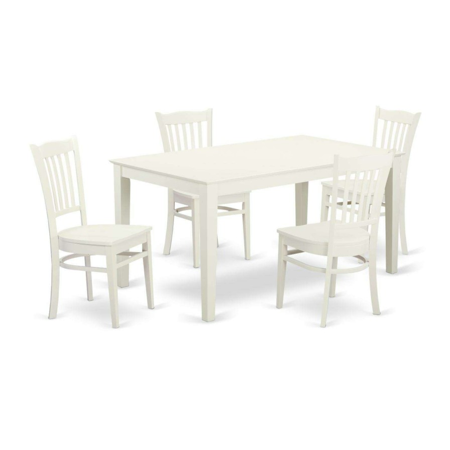 Dining Table Sets * | Buy Casual Dining Sets East West Furniture Capri Cagr5 Five Piece Dining Table Set