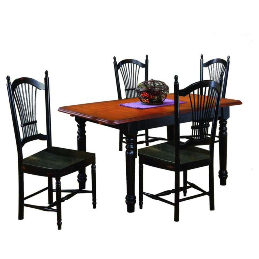 Dining Table Sets * | Deals Rectangle Sunset Trading 5-Piece Butterfly Dining Set With Allenridge Chairs