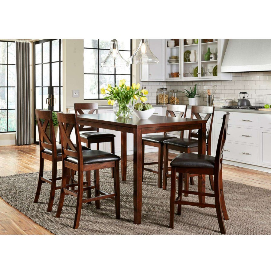 Dining Table Sets * | New Rectangle Liberty Furniture Industries Thornton 7 Piece Gathering Dining Table Set