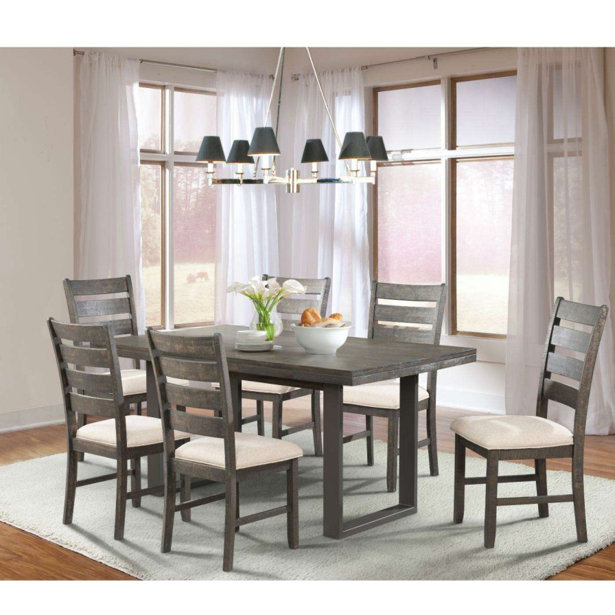 Dining Table Sets * | Best Sale Picket House Furnishings Rectangle Picket House Sullivan 7 Piece Dining Set