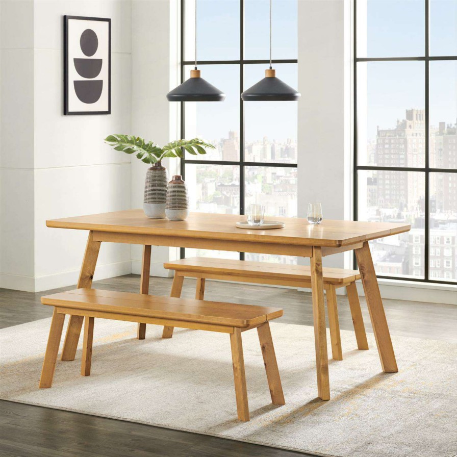 Dining Table Sets * | Flash Sale Rectangle Alaterre Furniture Shelburne 3 Piece Dining Table Set