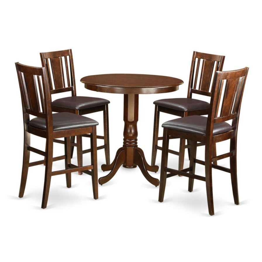 Dining Table Sets * | Cheap Casual Dining Sets East West Furniture Jackson 5 Piece Scotch Art Dining Table Set